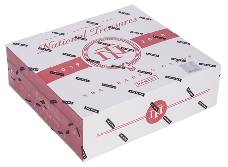 2019-20 Panini National Treasures Basketball Sealed Hobby Box (1 Pack) – Possible Zion Williamson and Ja Morant Rookie Cards!